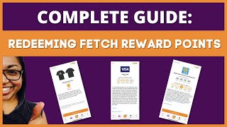 Complete Guide How to Redeem Fetch Reward Points VISA Gift Cards Cash and MORE [upl. by Denn931]