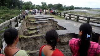 North Bengal hit by flooding and landslides [upl. by Brownson]