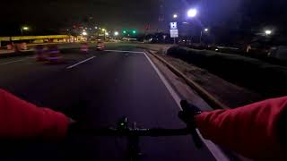 Decatur 5am cycling man atlanta cyclecommute cycling gravelbike roadbike atlantacycling [upl. by Sardella726]