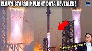 SpaceX revealed OFT 2s FLIGHT DATA  33 engines created quotMach Diamondquot unlike any others [upl. by Eiralam]