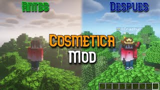 🎨 COSMETICOS UNICOS en MINECRAFT  Cosmetica mod 120 [upl. by Fillbert]