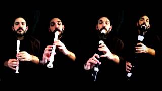 Henry Purcell  Rondo Rondeau from Abdelazer  Flute recorder Quartet [upl. by Drawe]