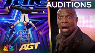 Illya and Anastasiia Strakhov STUN The Judges With Head Balancing  Auditions  AGT 2024 [upl. by Caroline]