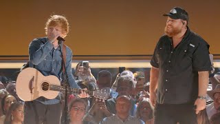 Ed Sheeran  Life Goes On ft Luke Combs Live at the 58th ACM Awards [upl. by Brynne]