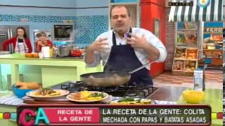 Colita mechada con papas y batatas al horno [upl. by Saito]