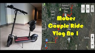 Mober S10 Electric Scooter Couple Ride QC Philippines Vlog No 1 [upl. by Neltiac]