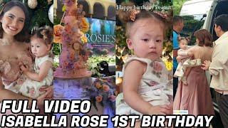 BABY PEANUT 1ST BIRTHDAY❤️FULL VIDEO BIRTHDAY CELEBRATION Ni JESSY MENDIOLA amp ISABELLA ROSE MANZANO [upl. by Hendrix]