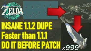 INSANE NEW 112 Duplication Glitch FASTER THAN 111 best dupe  Zelda Tears of the Kingdom [upl. by Aneled151]