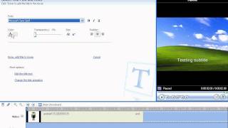 Windows Movie Maker Tutorial  Adding subtitles [upl. by Cleave]