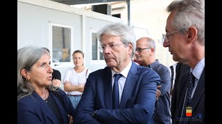 PNRR futuro e innovazione a Napoli Gentiloni in città [upl. by Aicilak]