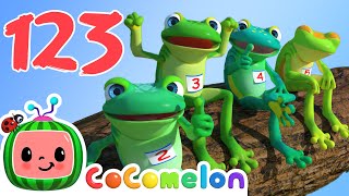 Five Little Speckled Frogs  More Nursery Rhymes amp Kids Songs ABCs and 123s  Learn with CoComelon [upl. by Lettie]