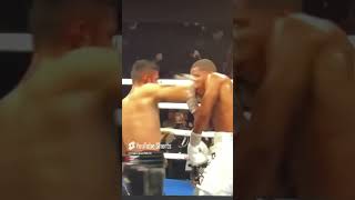 UpCloseSloMo Jorge Linares wobbles Devin Haney badly at end of 10th Round boxing boxeo [upl. by Lartnom]