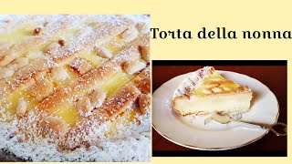 Torta della nonna  realizzabile con o senza monsieur cuisine plus  Ricetta facilissima BUONISSIMA [upl. by Birmingham91]