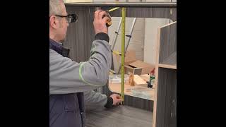 How to install a tambour door in a campervan furniture pod [upl. by Auop]