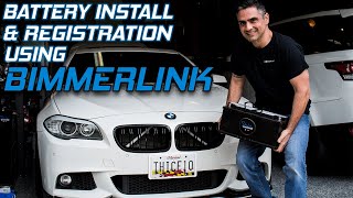 How To BMW Battery Replacement amp Register wBimmerLink DIY [upl. by Nhguavahs]