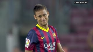 Neymar vs Atletico Madrid H SuperCopa Spain 1314 HD [upl. by Ateekan]