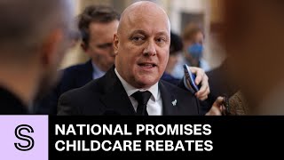 Christopher Luxon promises childcare rebates for any family earning less than 180000  Stuffconz [upl. by Janie]