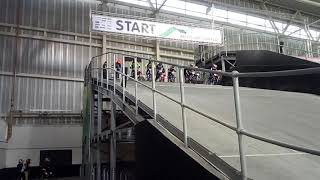 5m Start hill at Manchester Indoor BMX Track [upl. by Koosis604]