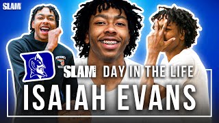 Day In The Life of 5⭐️ Duke Commit Isaiah Evans 😈🔥  SLAM Day In The Life [upl. by Wilser460]