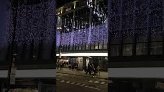 Oxford Street Christmas lights turned On christmas music merrychristmas cover oxfordstreet [upl. by Beacham]