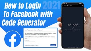 How to Login to Facebook with Code Generator  Where to find login code 2021 [upl. by Connel]