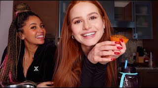 Baking with Vanessa Morgan pt 2  Madelaine Petsch [upl. by Filemon806]