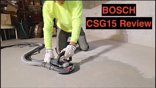 BOSCH CSG15 Concrete Grinder Review [upl. by Ahsilav]