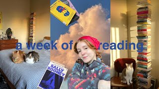 A week of reading 💗📖 book recs book haul politics chatty vlog [upl. by Allesig]