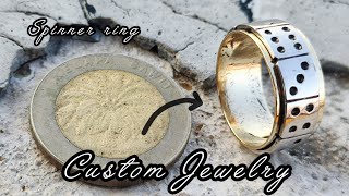 Makes Spinner Ring Of Coin  CUSTOM JEWELRY [upl. by Hilliary13]