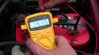 How to Easy test to check your alternator [upl. by Ciredor911]