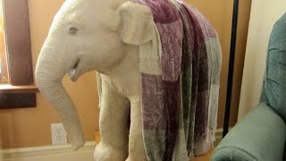 Paper Mache Baby Elephant Sculpture  How to Make It [upl. by Aihsad]