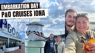 EMBARKATION Day PampO Cruises IONA Norwegian Fjords  May 2023 [upl. by Ogeid]