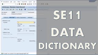 Learn SAP ABAP  SE11 Data Dictionary  Create A SAP Table [upl. by Eiramacissej]