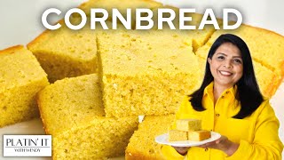 Super EASY Cornbread Recipe  How to Make Cornbread [upl. by Blanche]