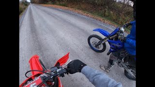 Crf 250rx vs Yz 250x DRAG RACE [upl. by Autry]