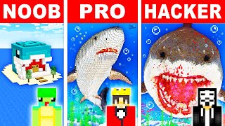 NOOB vs PRO REAL LIFE SHARK Build Challenge In Minecraft [upl. by Esya]