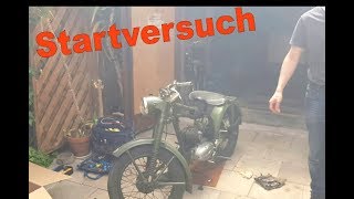 Oma Motorrad Teil 2  Startversuch [upl. by Togram]