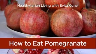 How to Eat a Pomegranate Nutrition Health Benefits Tips amp Demo [upl. by Dorelle]