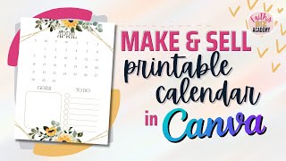 How To Create Printable Calendar In Canva FREE Calendar 2024 Canva Template [upl. by Juakn]