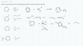 Electrophilic Aromatic Substitution Reactions [upl. by Rudolph]