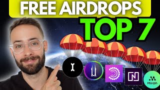 Top 7 FREE Crypto Airdrops Still Early [upl. by Borgeson]