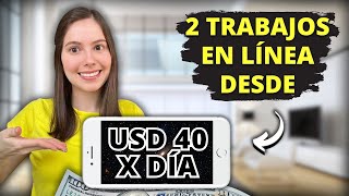 🍀Nuevos Trabajos Online USD 40DÍA  Gana dinero en línea desde tu 📲 👉 2 trabajos remotos✅ [upl. by Ilonka756]