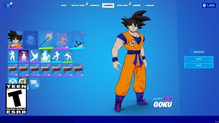 Fortnite Official Dragon Ball Skins First Look in the Game Leaked [upl. by Attey400]