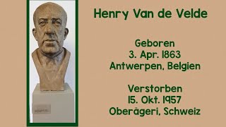 Henry Van de Velde  in Weimar [upl. by Aivatra]