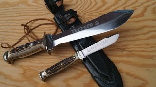 Puma Waidbesteck NickerampWaidblatt legendäre Messer aus Solingen  Germany legendary blades [upl. by Ateval]