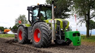 Onland ploegen CLAAS Xerion 3800 Kverneland LO100 variomat [upl. by Ennaitak]