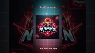 Gaming logo maker edit ai generated logo making comment your name next logo yourlogodesignshorts [upl. by Eannej]