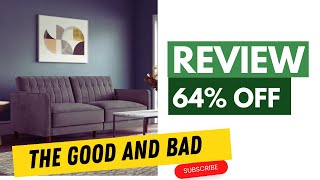 Perdue 815 Velvet Square Arm Convertible Sofa Review  Mercury Row  Wayfair  Never Lie [upl. by Blatt]