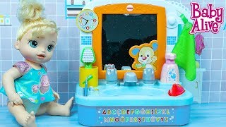 Baby Alive Lavabo Eğitimi  Barbies Sink Training  EvcilikTv [upl. by Cadman665]