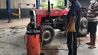 massey ferguson 240 tractor greasing [upl. by Noizneb]